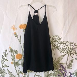 Black dress with v neck